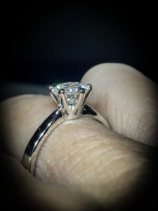 1 carat 6 prong simple solitaire
