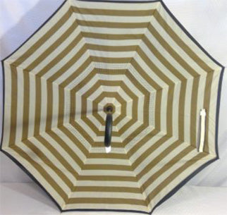 Coffee and Cream Upside-Down Umbrella