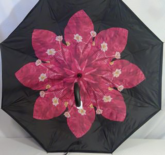 Pink with baby flowers Upside Down Umbrella