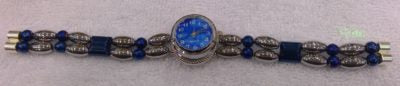 Magnets - Blue and Silver with watch snap bracelet