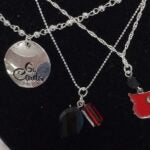 Louisville Cardinal trio necklace